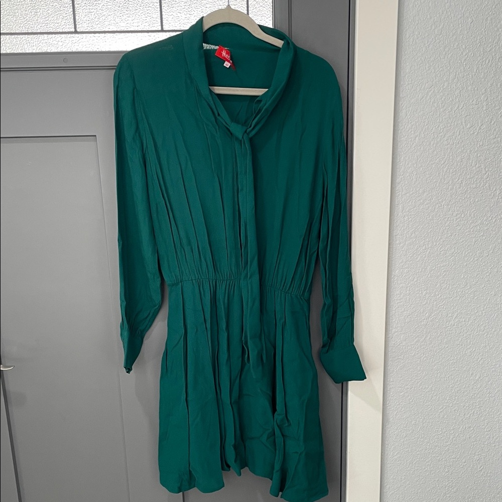 Emerald Green Long Sleeve Dress